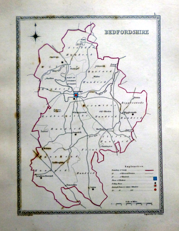 Bedfordshire Archives Simon Hunter Antique Maps