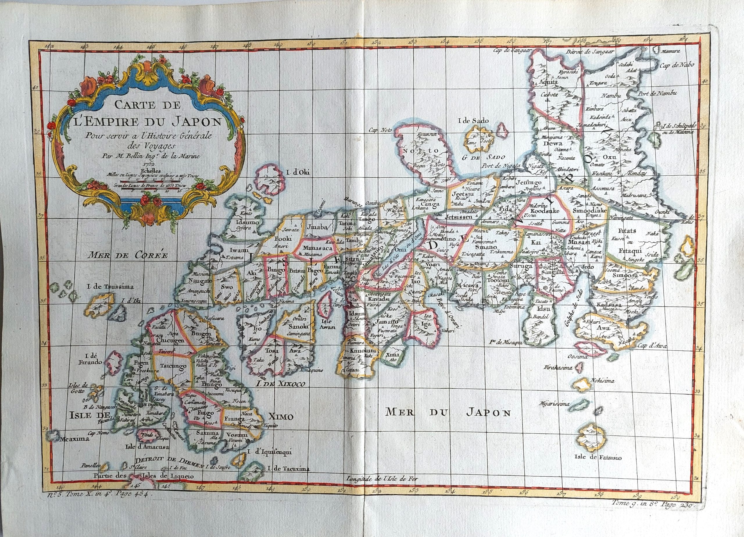 Carte de l'Empire du Japon