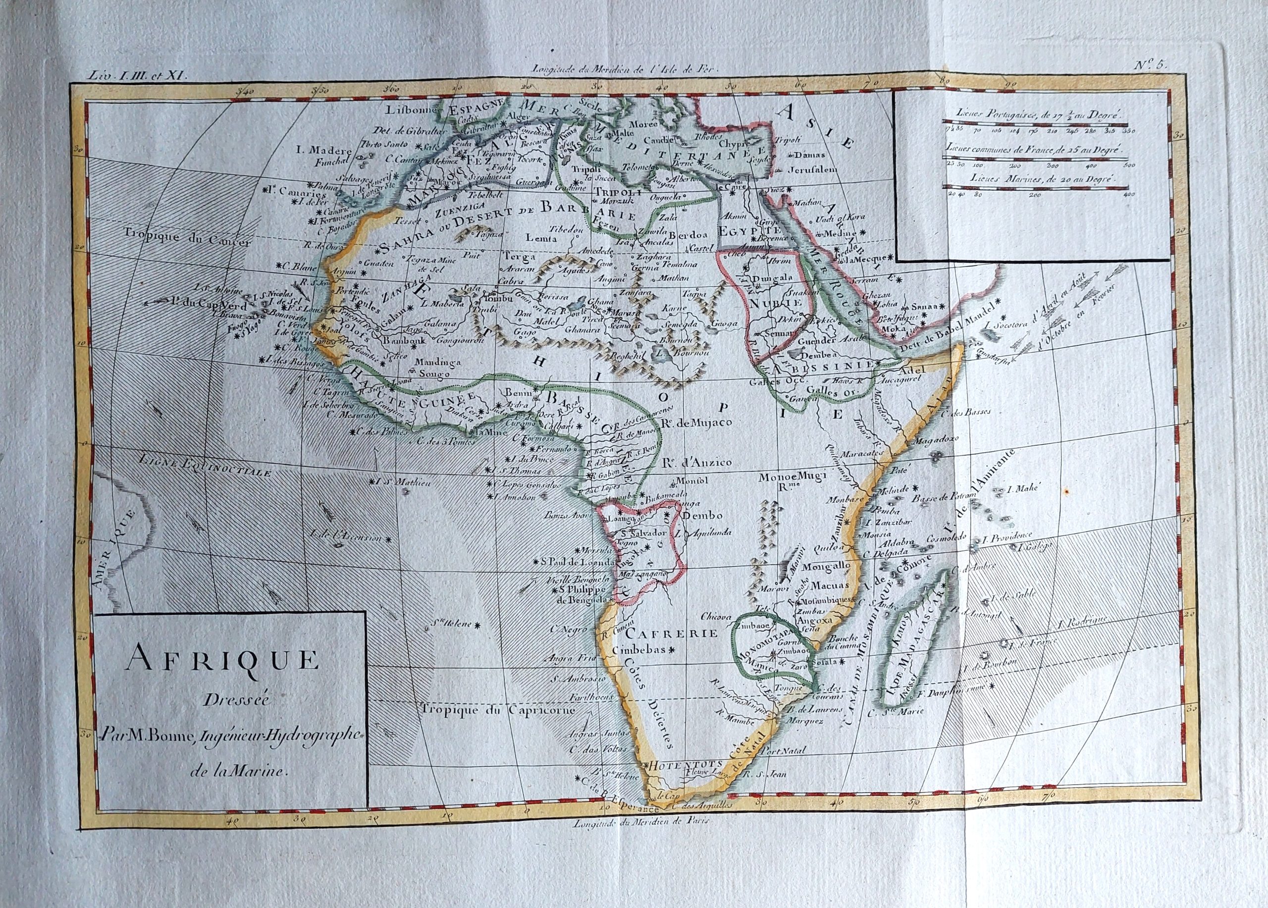 Afrique dressee Par M. Bonne Ingenieur-Hydrographe de la Marine.