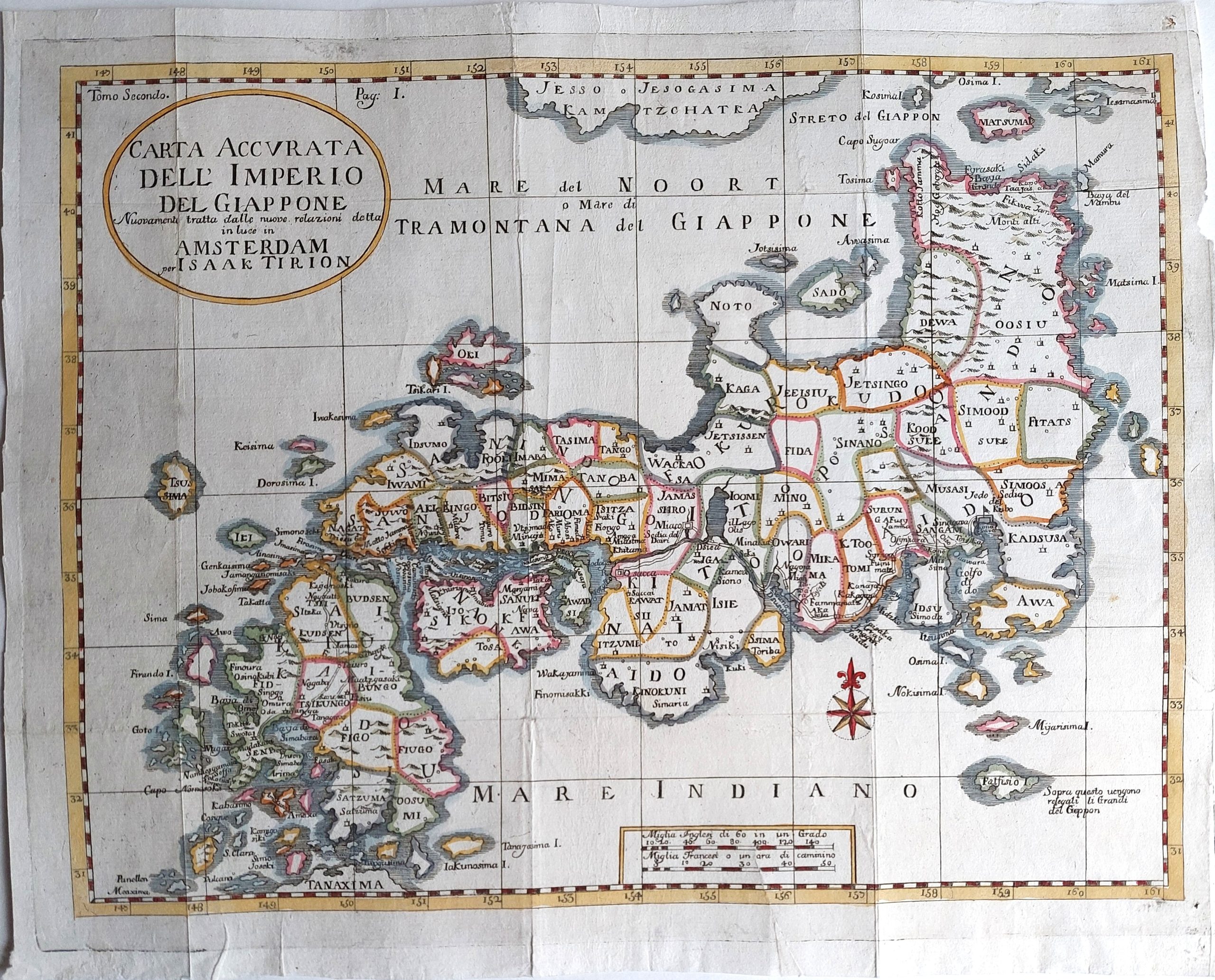 Carta Accurata Dell' Imperio Del Giappone Nuovamente tratta dalle nuove relazioni datta in luce in Amsterdam per Isaak Tirion